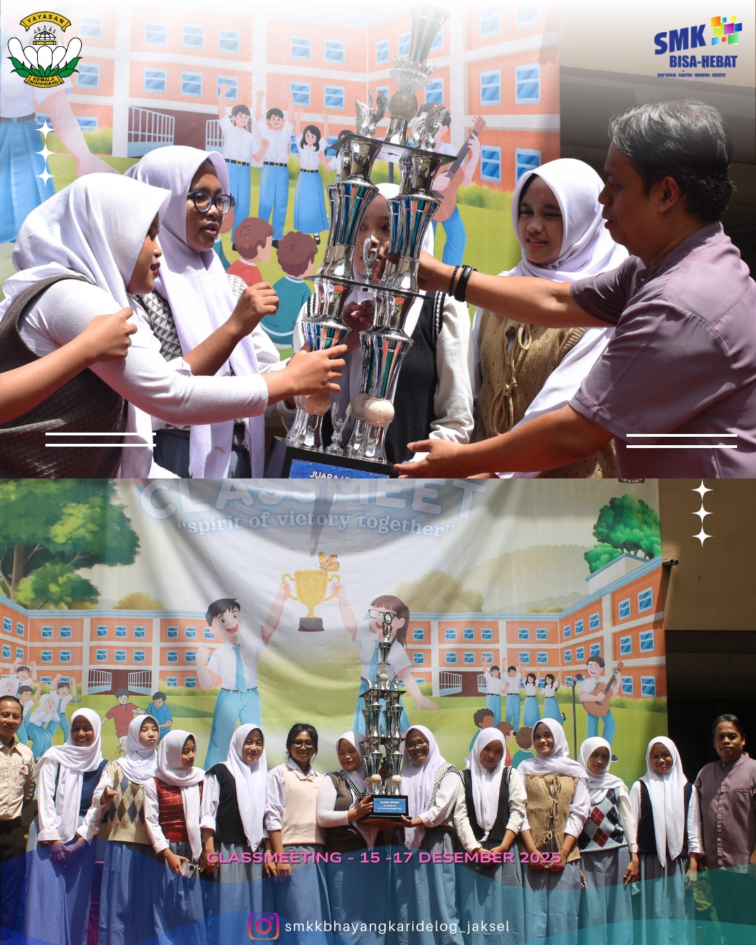 Class Meeting Menjadi wadah bagi seluruh murid untuk belajar menjunjung tinggi sportivitas.